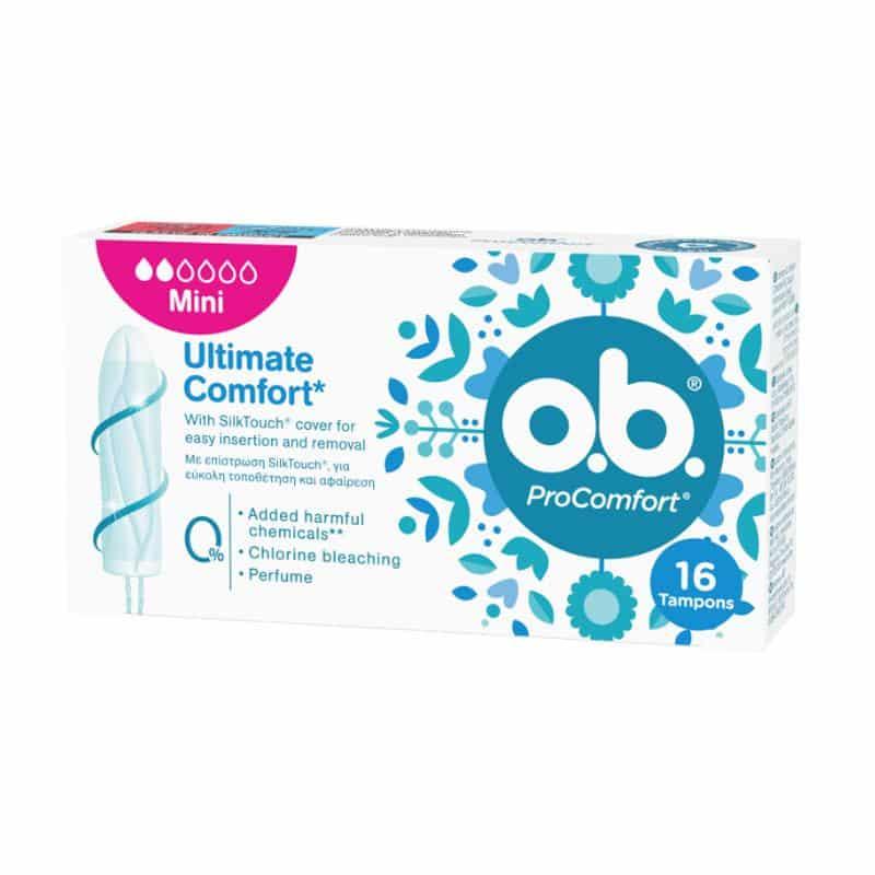 O.B. Тампони Mini Procomfort, 16 парчиња
