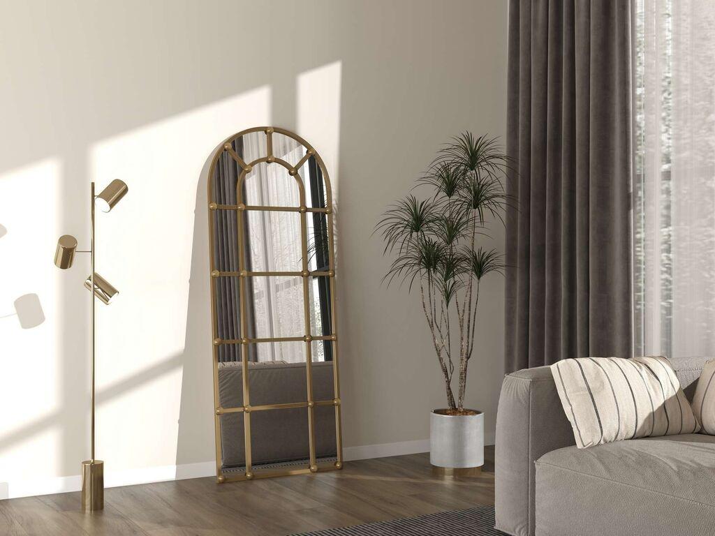 Подно огледало Hanah Home Овалис Дар, 70 см x 180 см, златна боја