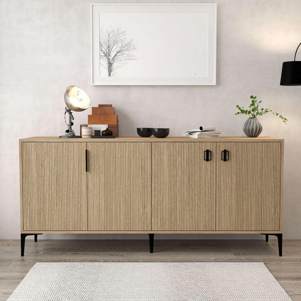 Hanah Home Console 4004 Neva, 180x80.5x45 cm, кафеава