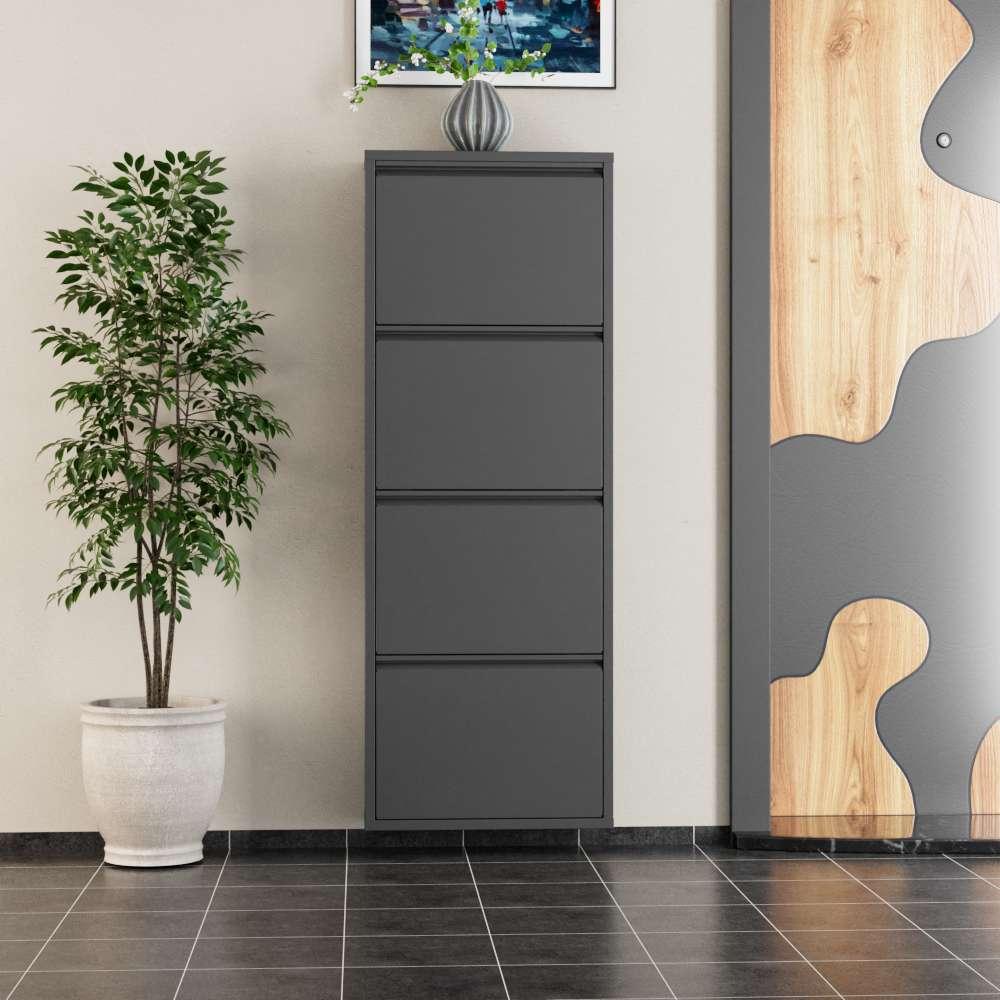 Полица за чевли Hanah Home, 50x136x15 см, Антрацит