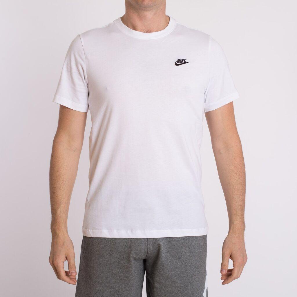 Машка маица Nike Nsw клуб маица, кратки ракави, бела
