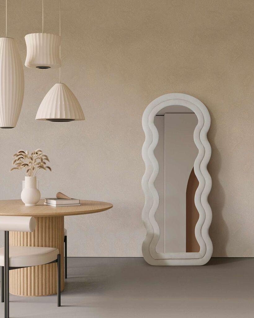 Подно огледало Hanah Home Mia, 65 см x 170 см, беж