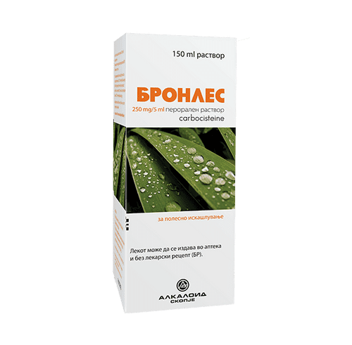 ALKALOID Сируп BRONLES 250мг./5мл., 150мл.