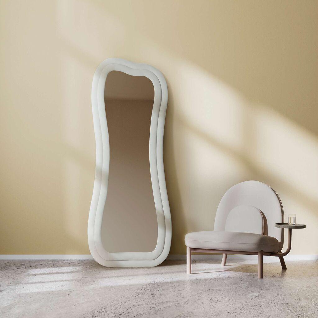 Подно огледало Hanah Home за сонце, 65 см x 170 см, крем