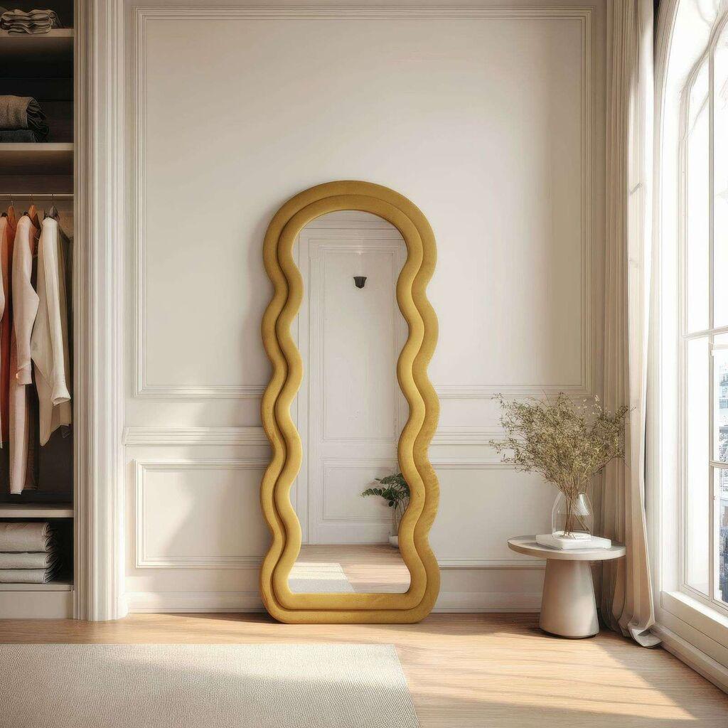 Подно огледало Hanah Home Mia, 65 см x 170 см, беж