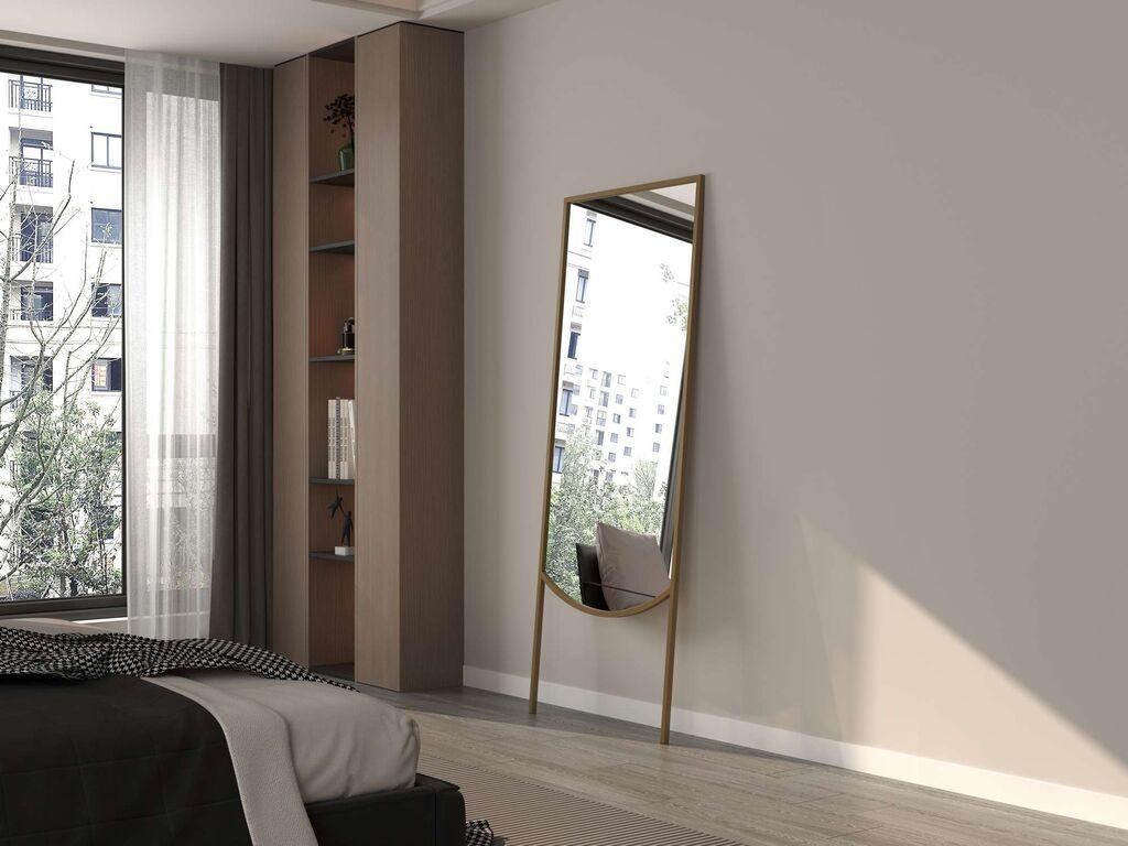 Подно огледало Hanah Home Econo, 70 см x 180 см, златна боја