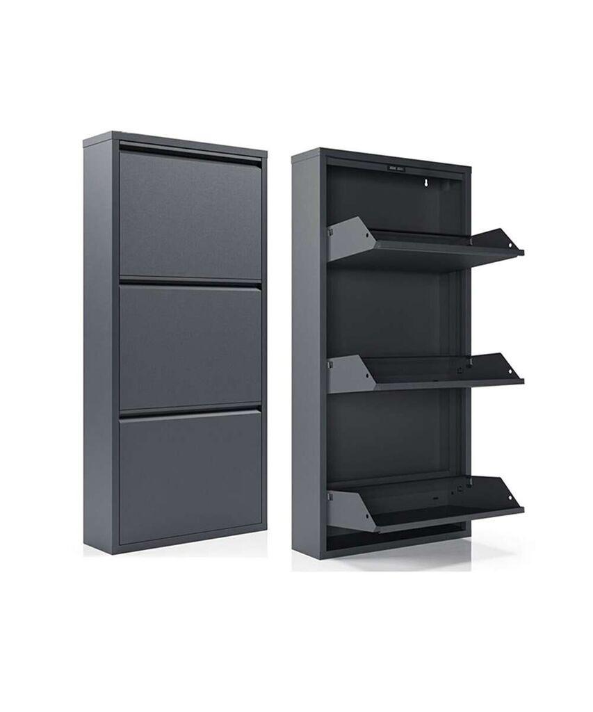 Ормар за чевли Hanah Home Torino 3, 50x104x15 см, бел