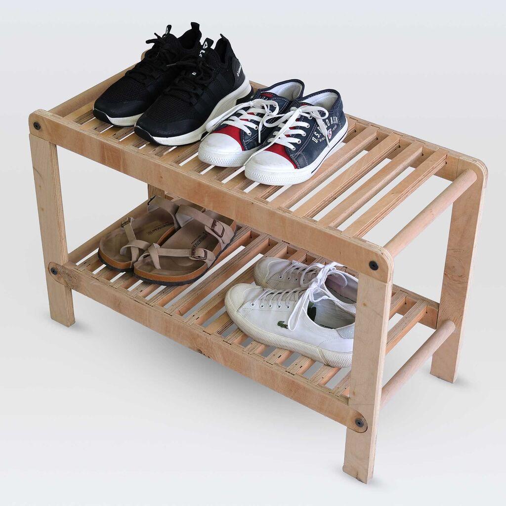 Полица за чевли Hanah Home CPT4822-70, 70x45x30 см, бела