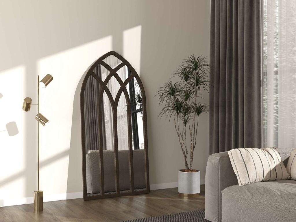 Подно огледало Hanah Home Fira, 90 см x 180 см, кафеаво