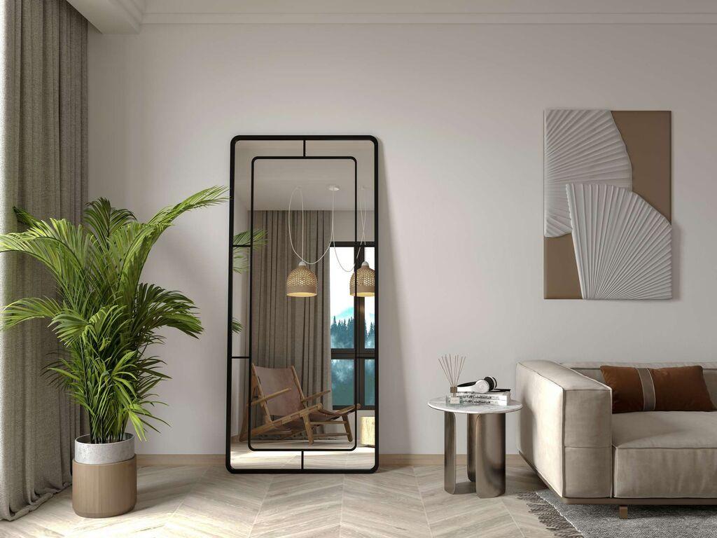 Подно огледало Hanah Home Edge, 80 см x 180 см, златна боја
