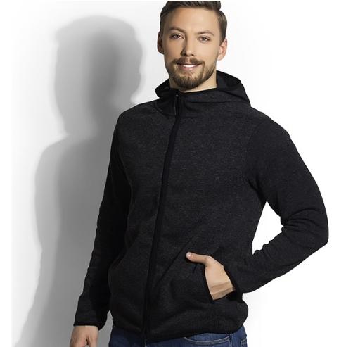 PUBLIK Дуксер, Со Патент и Качулка, Мелиран, Joker Men, 52.011.15-М, Црна