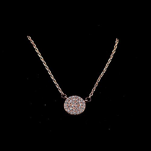 BG OFFICE Накит, Ланче, Круг, 351-5, Розева златна