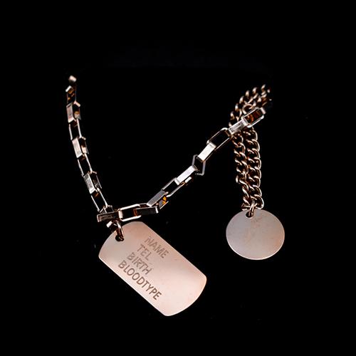 BG OFFICE Накит, Ланче, 356-32, Розева златна