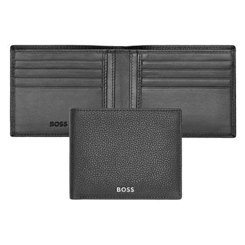 BOSS Паричник, Машки, Кожен, Boss, Classic Grained, HLW416A, 11,5*9,5*1,5цм, Црна