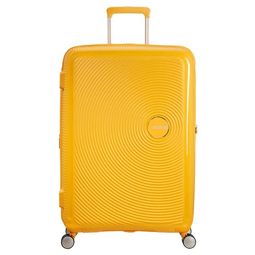 AMERICAN TOURISTER Куфер, 4 Тркала,Тврда, Soundbox, 88474/1371, 51*77*29цм,Жолта