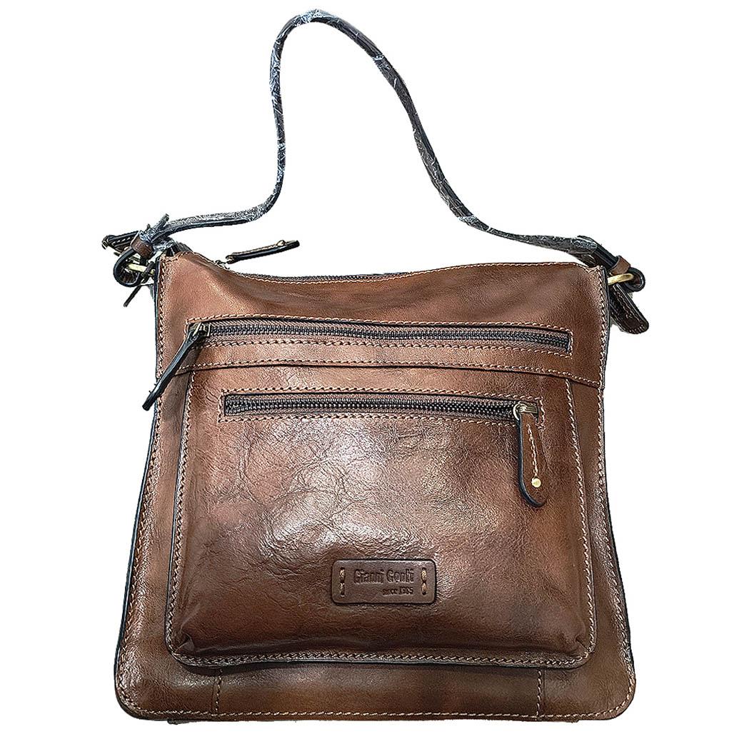 ELDA TRADE Чанта, Женска, Штавена кожа, За на рамо, 9440544, 29*27*11цм,Кафеава