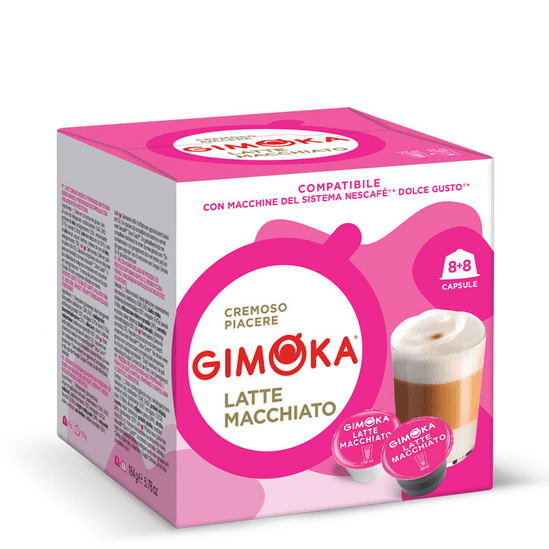 GIMOKA КАФЕ Капсули Gimoka Latte Macchiato Dolce Gusto 1/16