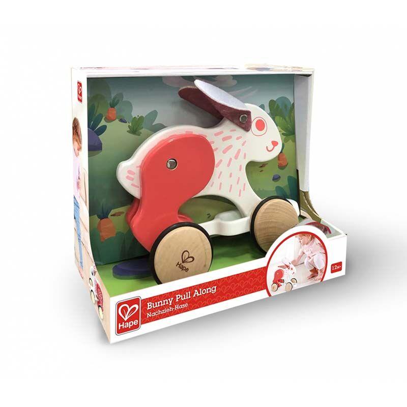 HAPE Дрвена играчка зајак на влечење H0918