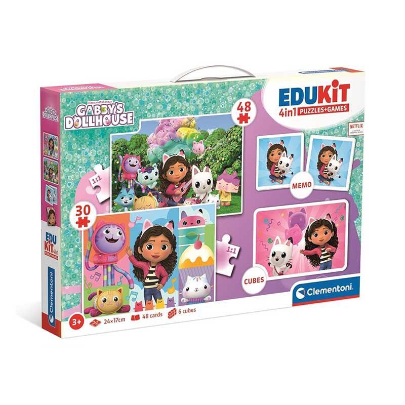 Clementoni education Сет активности сложувалки и игри EduKit Gabby's Dollhouse 4in1