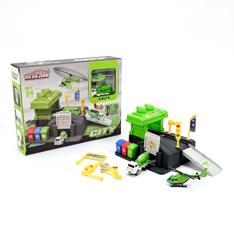 LOCO CROCO Сет гаража зелена