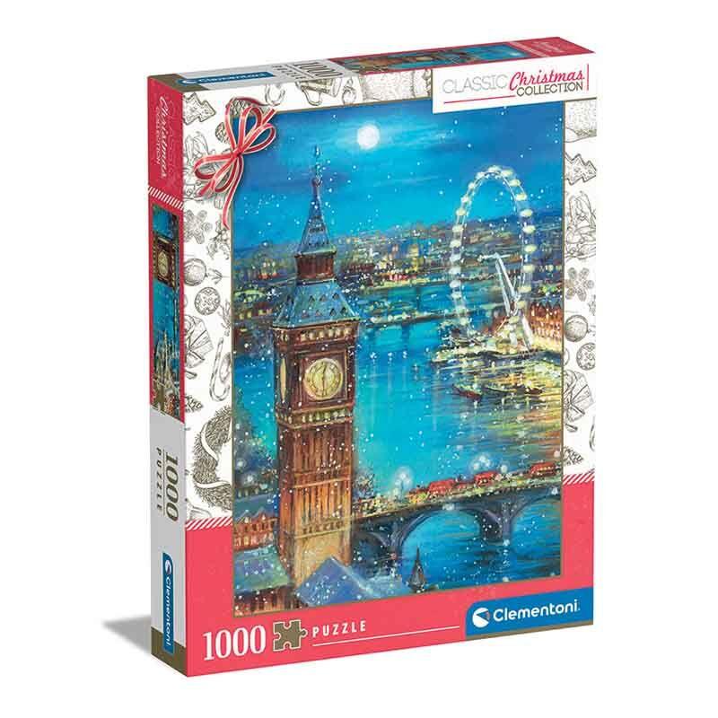 Clementoni puzzle za djecu Сложувалка Classic Puzzle Snow Flakes On The Big Ben 1000 парчиња