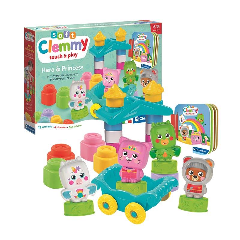 CLEMENTONI BABY Меки коцки Soft Clemmy Hero Princess 6м+