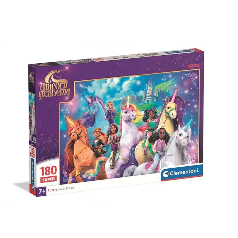 Clementoni puzzle za djecu Сложувалка Super Unicorn Academy 180 пар 7г