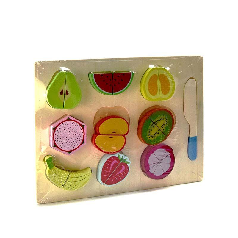 LOCO CROCO Дрвена сложувалка со овошје и нож