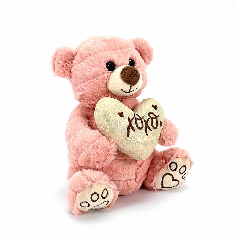 AMEK Мече со срце розево 23см