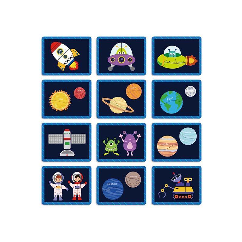 LOCO CROCO Дрвена кутија со магнети вселена