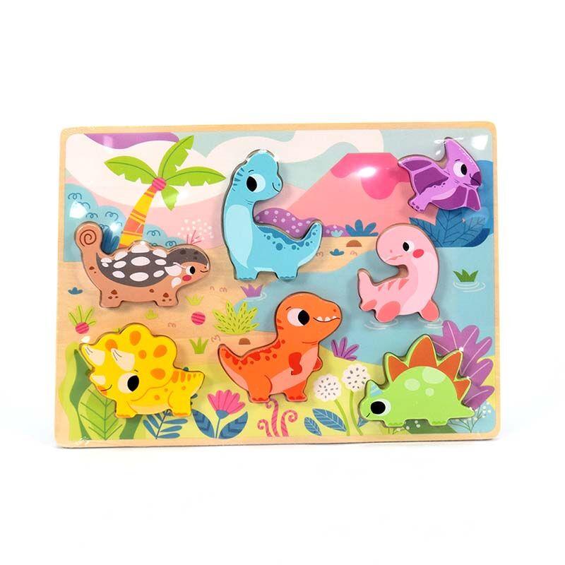 LOCO CROCO Дрвена сложувалка диносауруси