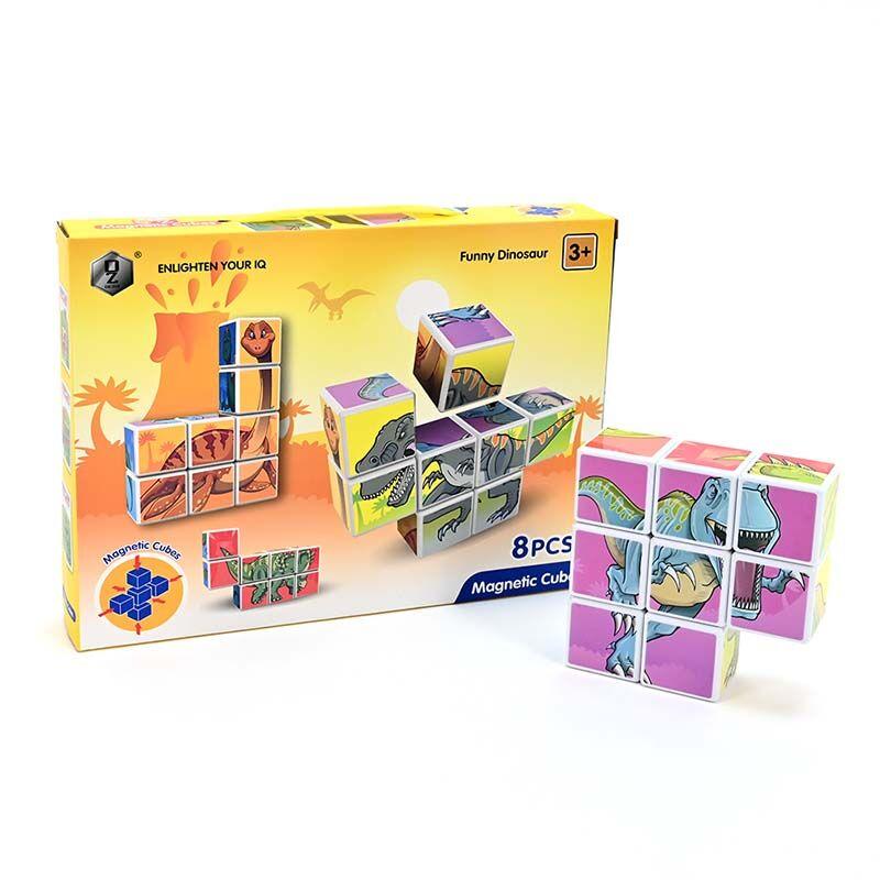 LOCO CROCO Сет магнетни коцки 8 парчиња