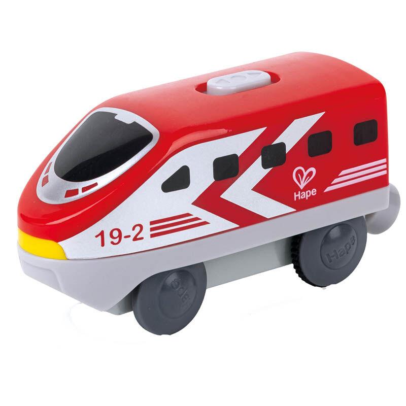 HAPE Дрвена играчка локомотива црвена H3786