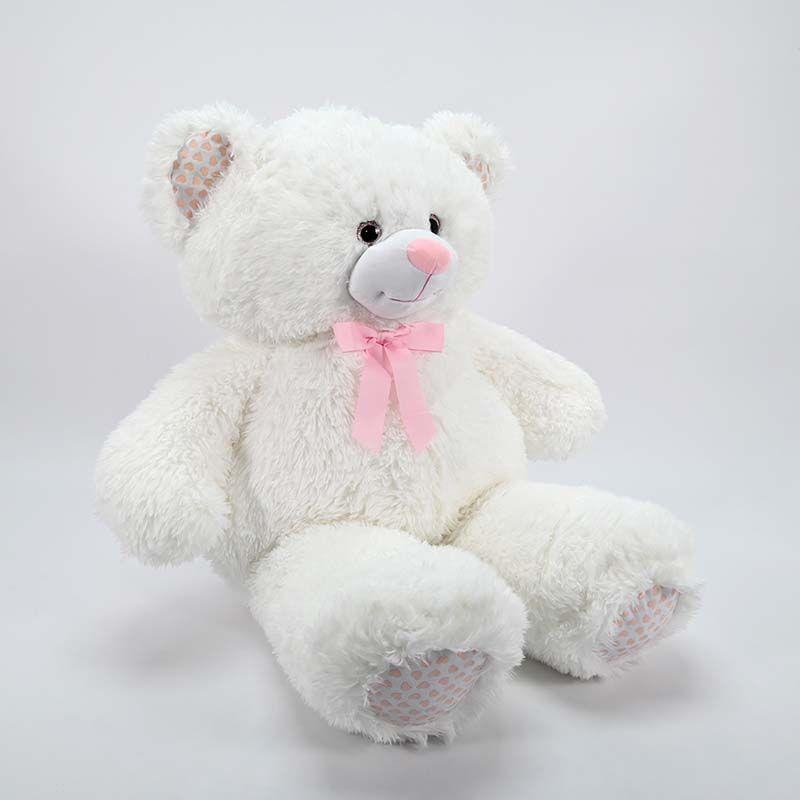 AMEK Мече со светкави шепи бело 120см