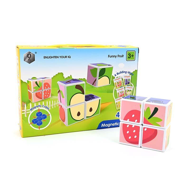 LOCO CROCO Сет магнетни коцки 4 парчиња