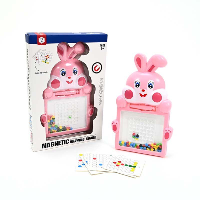 LOCO CROCO Магнетна табла зајче розе