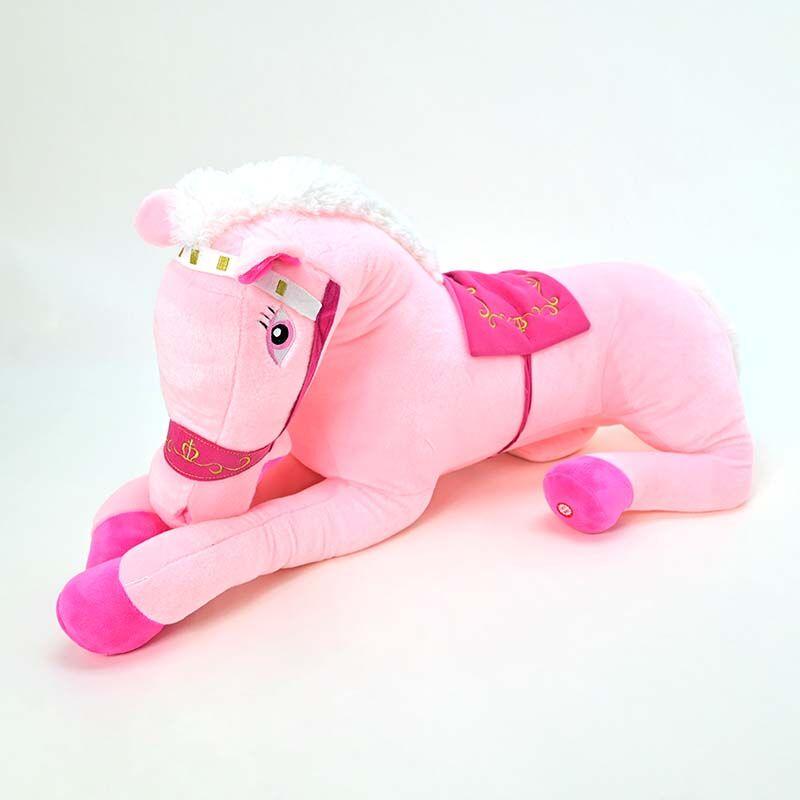 AMEK Коњ што лежи розев 80см