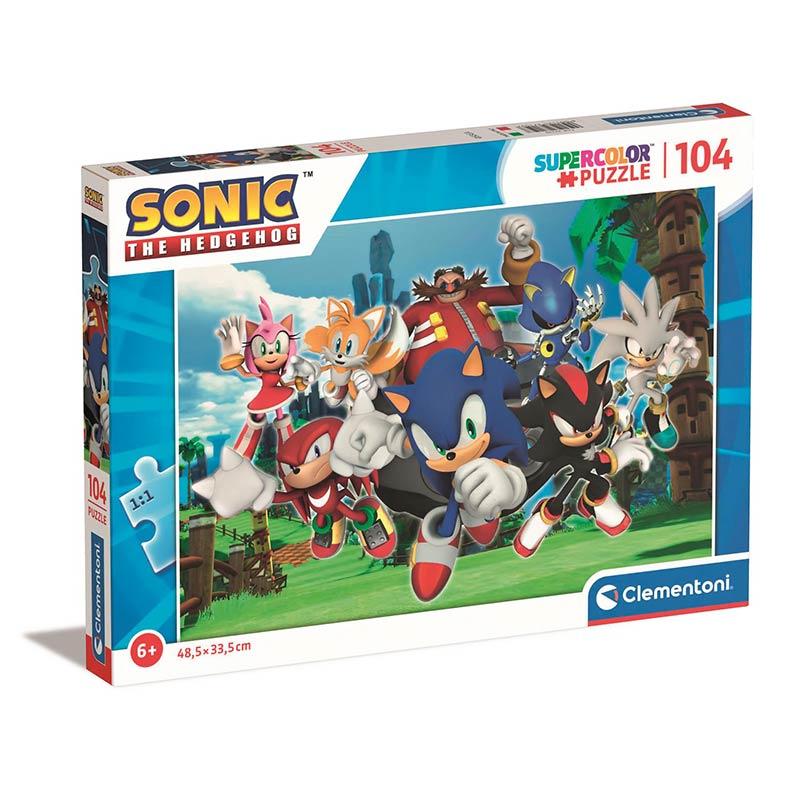 Clementoni puzzle za djecu Сложувалка Super Sonic 104 пар 6г+