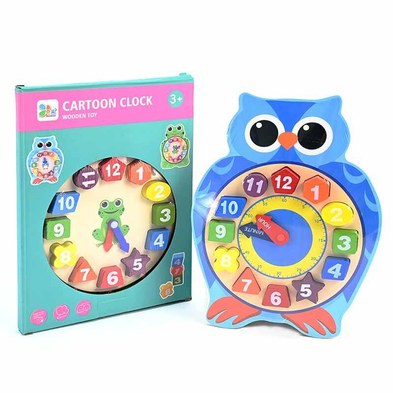 LOCO CROCO Дрвен часовник голем