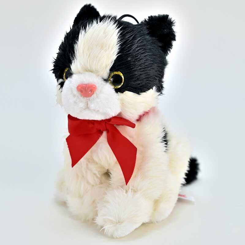 AMEK Маче музичко црно бело 20см