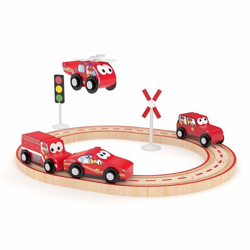 J'adore Дрвена играчка пожарна голем сет JD833493