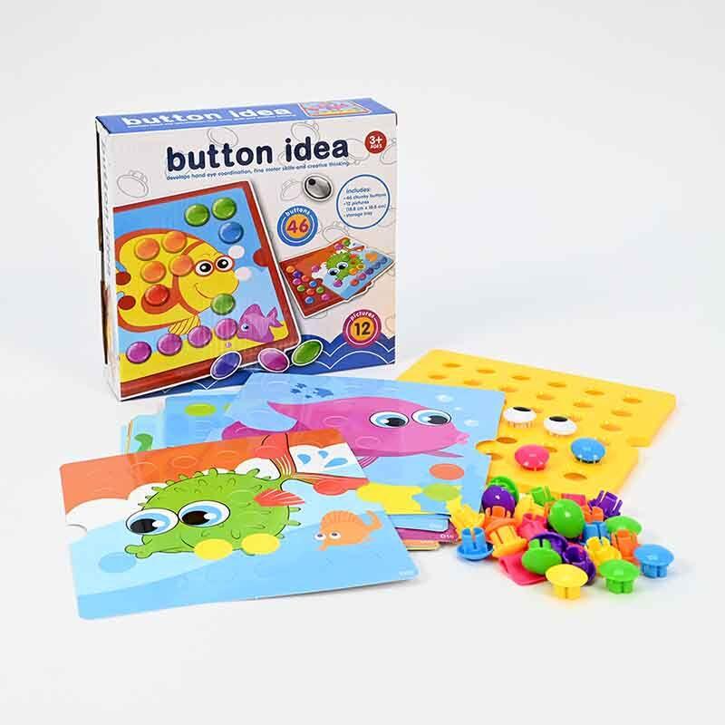 LOCO CROCO Едукативна игра морски свет со копчиња