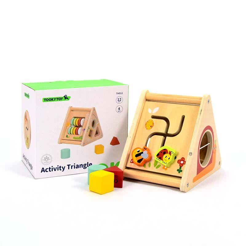 LOCO CROCO Дрвена играчка активити триаголник