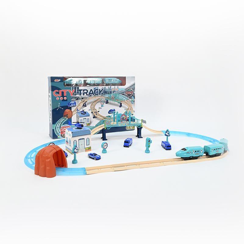 LOCO CROCO Стаза со воз Truck City 57 парчиња