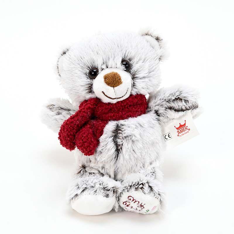 AMEK Мече My First Teddy со шал 19см