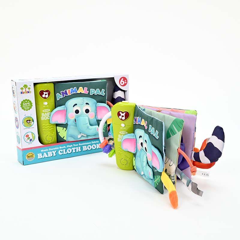 LOCO CROCO Бебешка книга животни на батерии