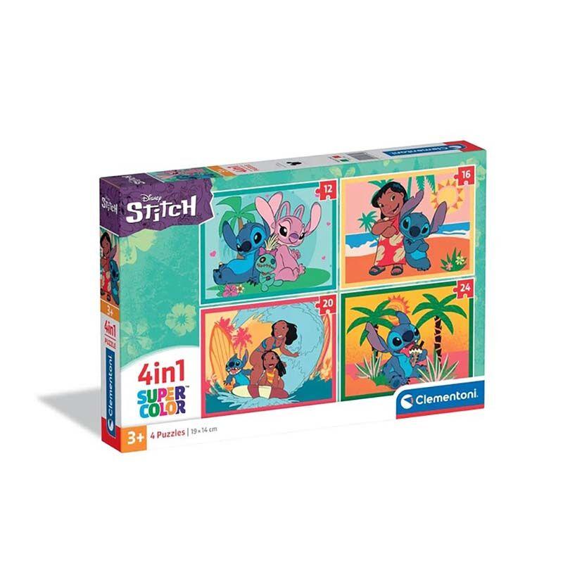 Clementoni puzzle za djecu Сложувалка Stitch 2025 4 во 1 3г