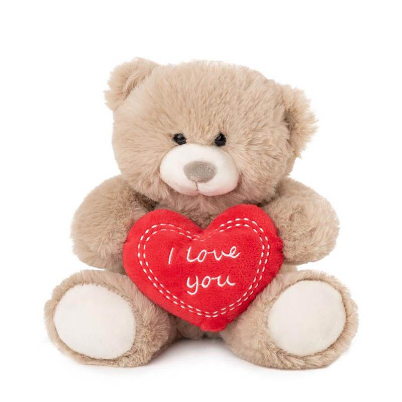 AMEK Мече со срце беж 20см