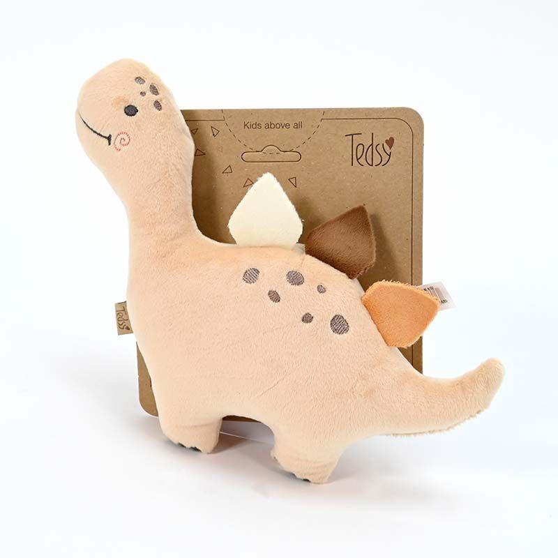 AMEK Бебешка мека играчка дино беж 20см