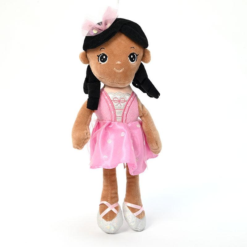 LOCO CROCO Кукла 32см со светло розево фустанче